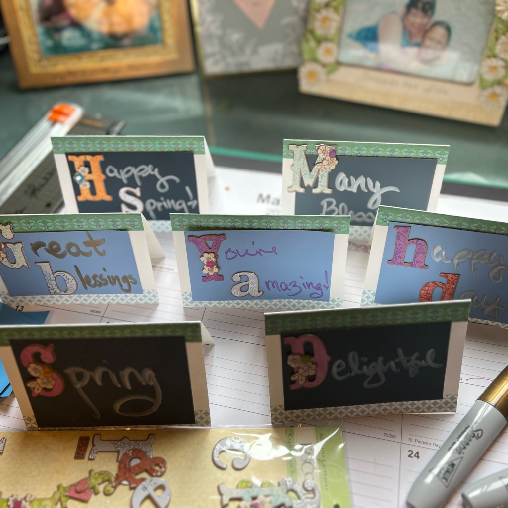 Getting My Creativity Fix! Thank You! Cards